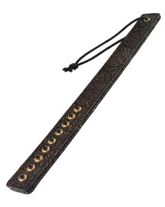 Spartacus Paddle w/Gems - Brown Floral Print